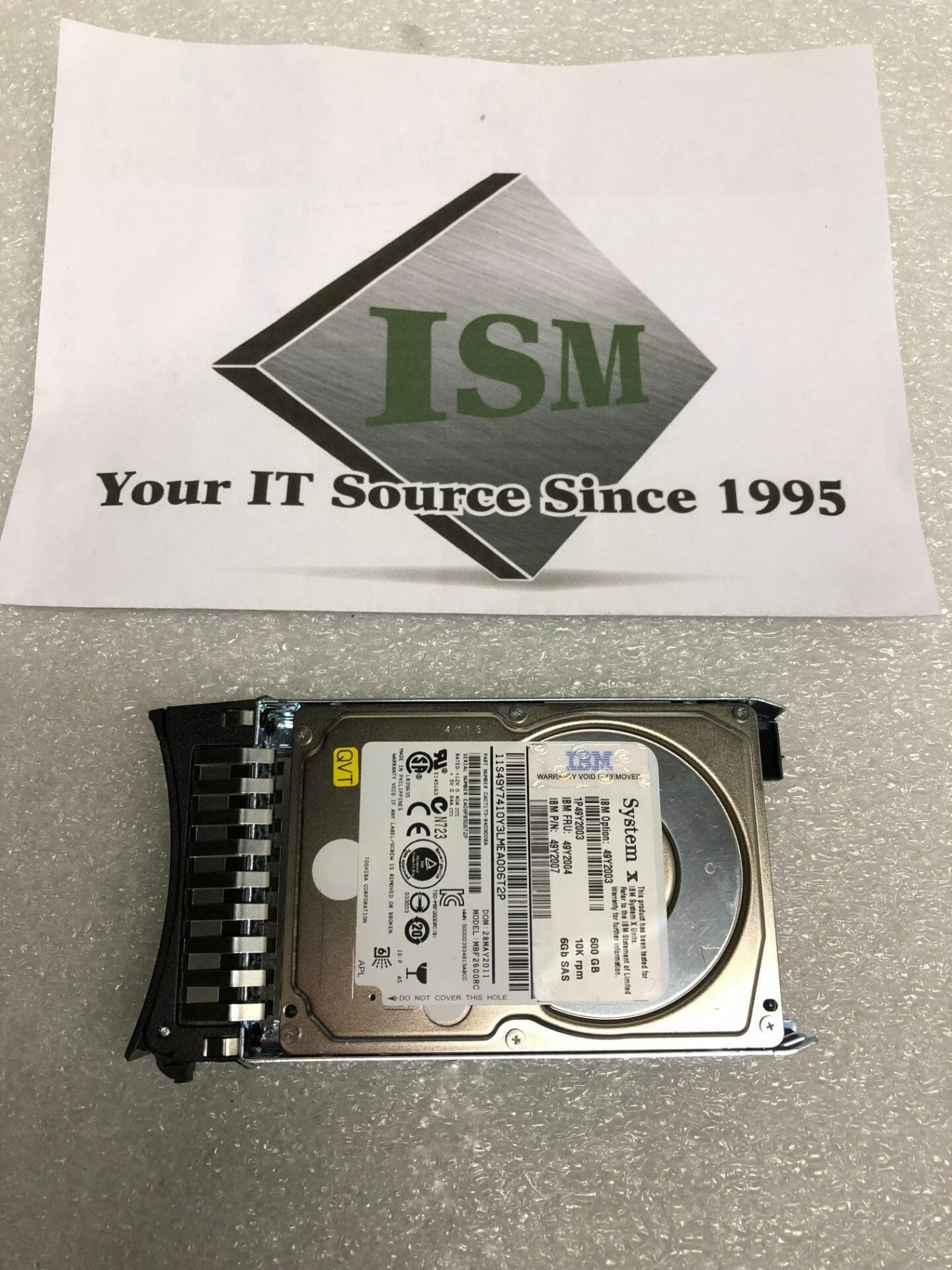 thumbnail image 2 of Seagate Savvio 600GB 10K SAS 2.5" HDD – ST600MM0026 For Servers (Used) 2 of 6