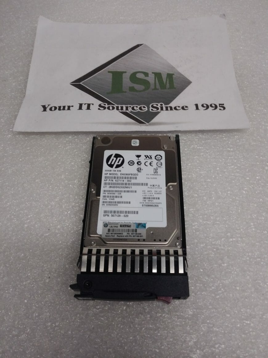HP 627117-B21 300GB 15K SFF Smart Enterprise 6G Hard Drive