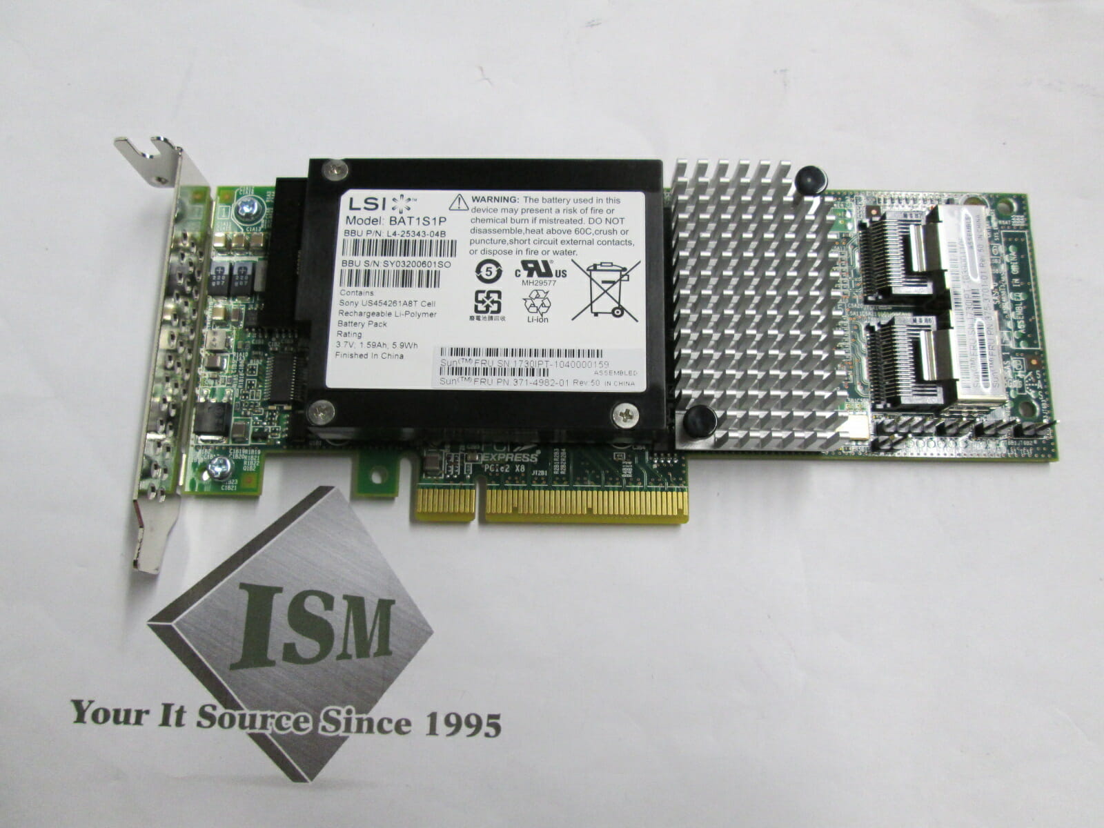 Sun SGX-SAS6-INT-Z, 8-Port, 6Gbps, SAS-2 HBA 375-3640